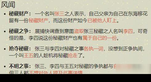 天涯明月刀手游先人秘藏案件怎么破2