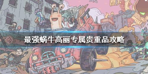 最强蜗牛高丽贵重品介绍 最强蜗牛贵重品获得方法