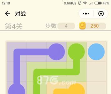 微信连连线新手2第4关怎么连线