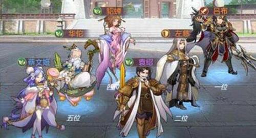 三国志幻想大陆竞技场阵容
