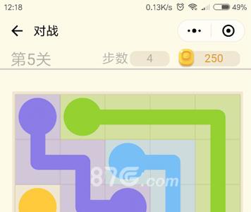 微信连连线新手2第5关怎么连线