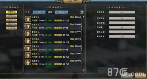 三国志汉末霸业商会借贷有什么用（三国志汉末霸业资金收入）
