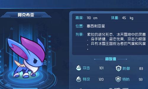 赛尔号星球大战冰系精灵阿克希亚