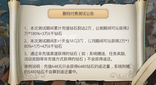 全民大航海充值返利介绍（大航海之路充值返利）