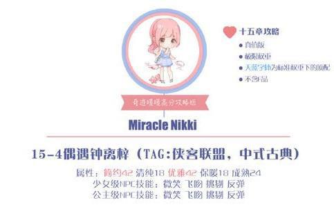 奇迹暖暖15-4公主搭配