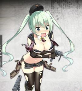 少女前线微型乌兹立绘