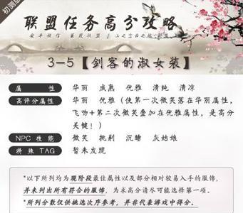 奇迹暖暖联盟3-5剑客的淑女装搭配1