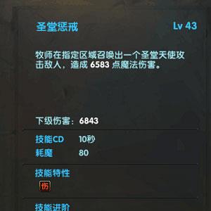 神鬼传奇手游牧师圣堂惩戒