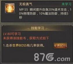 热血传奇手机版无极真气技能书