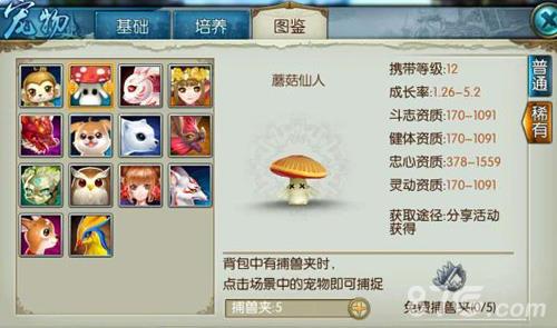诛仙手游蘑菇仙人