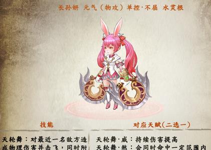 造化之门手游长孙妍怎么样