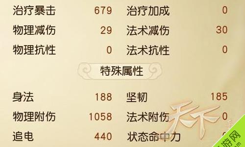 天下手游魑魅属性