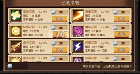 天堂战记工会技能