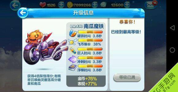 天天酷跑南瓜魔铁