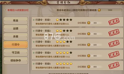 天龙八部手游管理分红