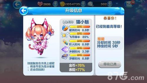 天天酷跑猫小魅
