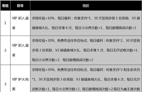 魔天记3DVIP有什么用