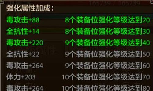 天龙八部手游属性加成