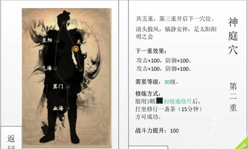 倚天屠龙记经脉穴位图
