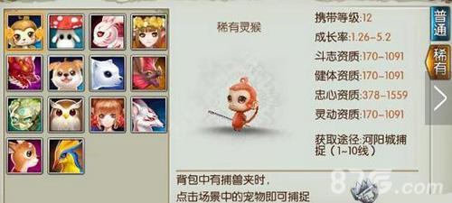 诛仙手游稀有灵猴刷新