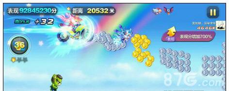 天天酷跑沙滩摩托和小魔女3