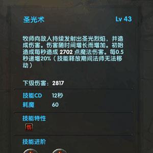 神鬼传奇手游牧师圣光术
