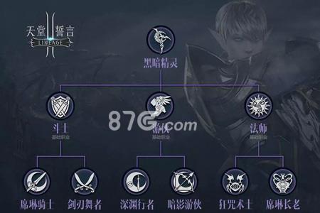 天堂2誓言黑暗精灵种族职业