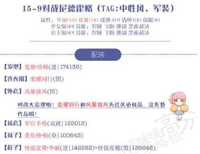 奇迹暖暖15-9公主攻略（奇迹暖暖14-9公主级完美）