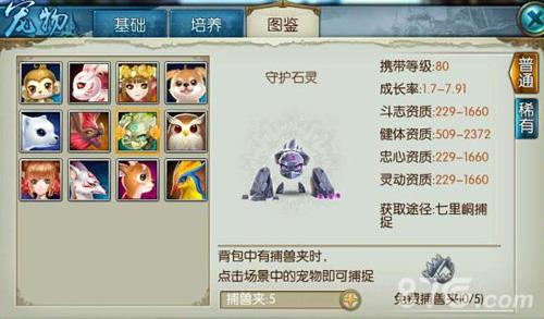 诛仙手游守护石灵怎么获得（诛仙手游稀有守护石灵坐标）