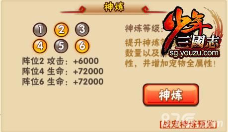 高阶神炼属性预览