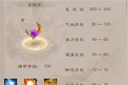 问道手游金翅鸢加点